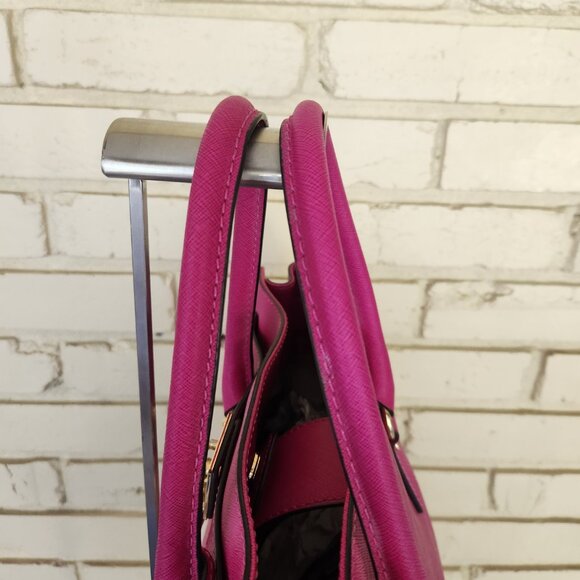 Michael Kors Hot Pink Hamilton Shoulder Bag Purse - Picture 4 of 16